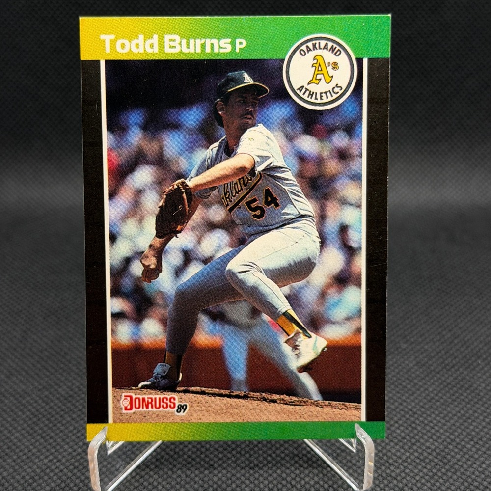 Todd Burns 1989 Donruss Rookie Error #564 Athletics Card EX